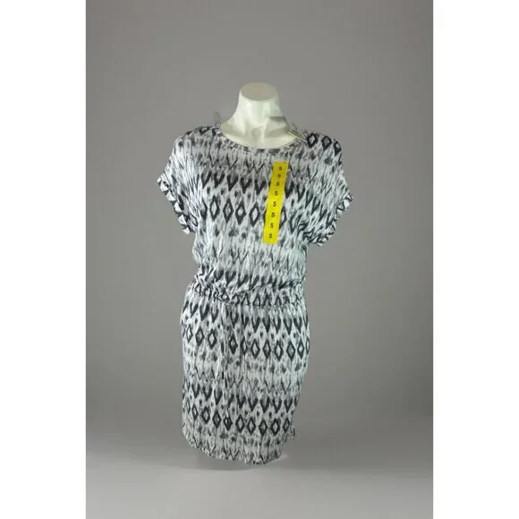 chinese dress ladies Hilary Radley Womens Short Sleeve Dress (US, Alpha, Large, Regular,  Regular, Blue Combo) at Amazon Women's Clothing store